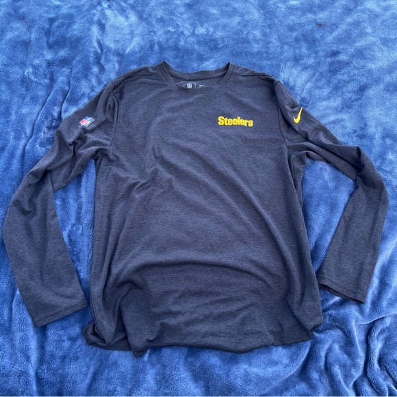 Nike Other - NIKE Steelers On-Field grey long sleeve dri fit L UV protection